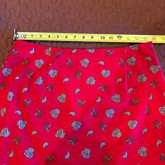 Mountain Lake Casuals paisley print combo top is xl skirt is a size 12 - Picture 14 of 14